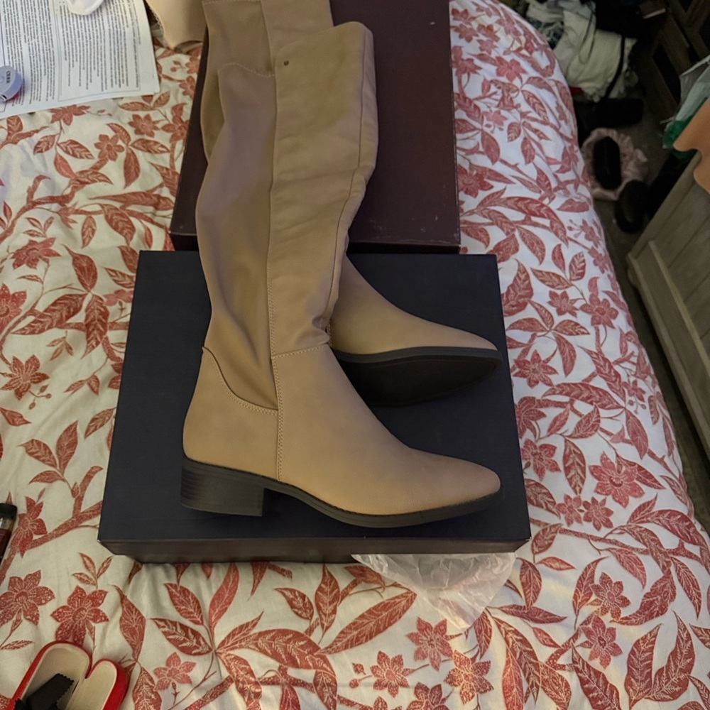French Connection Tan Over-the-Knee Boots - Picture 5 of 5